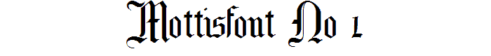 Mottisfont No 1 font